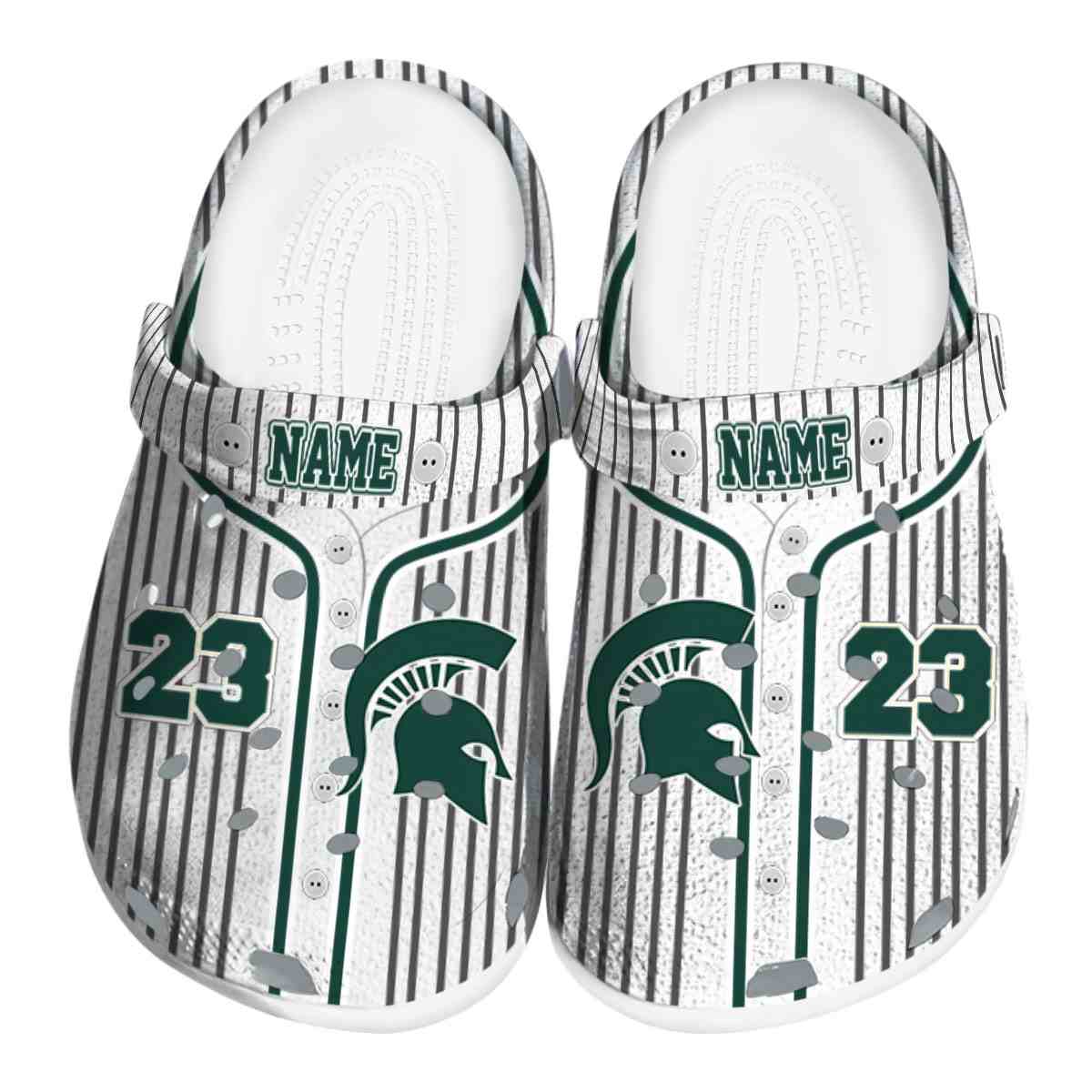 Michigan State Spartans NCAA Sport Crocs Crocband Clogs Shoes Comfortable For Men Women and Kids