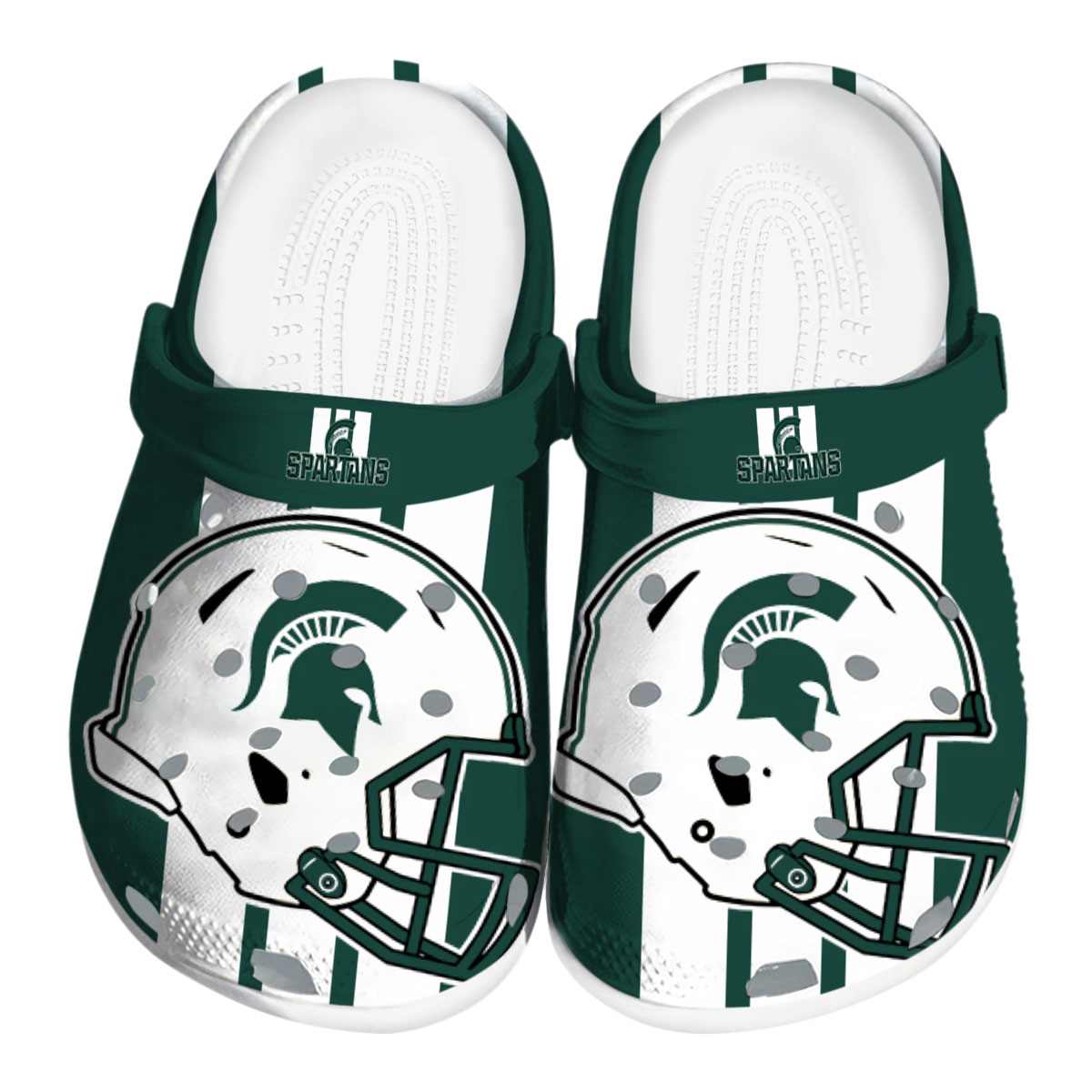 Michigan State Spartans NCAA Sport Crocs Crocband Clogs Shoes Comfortable For Men Women and Kids