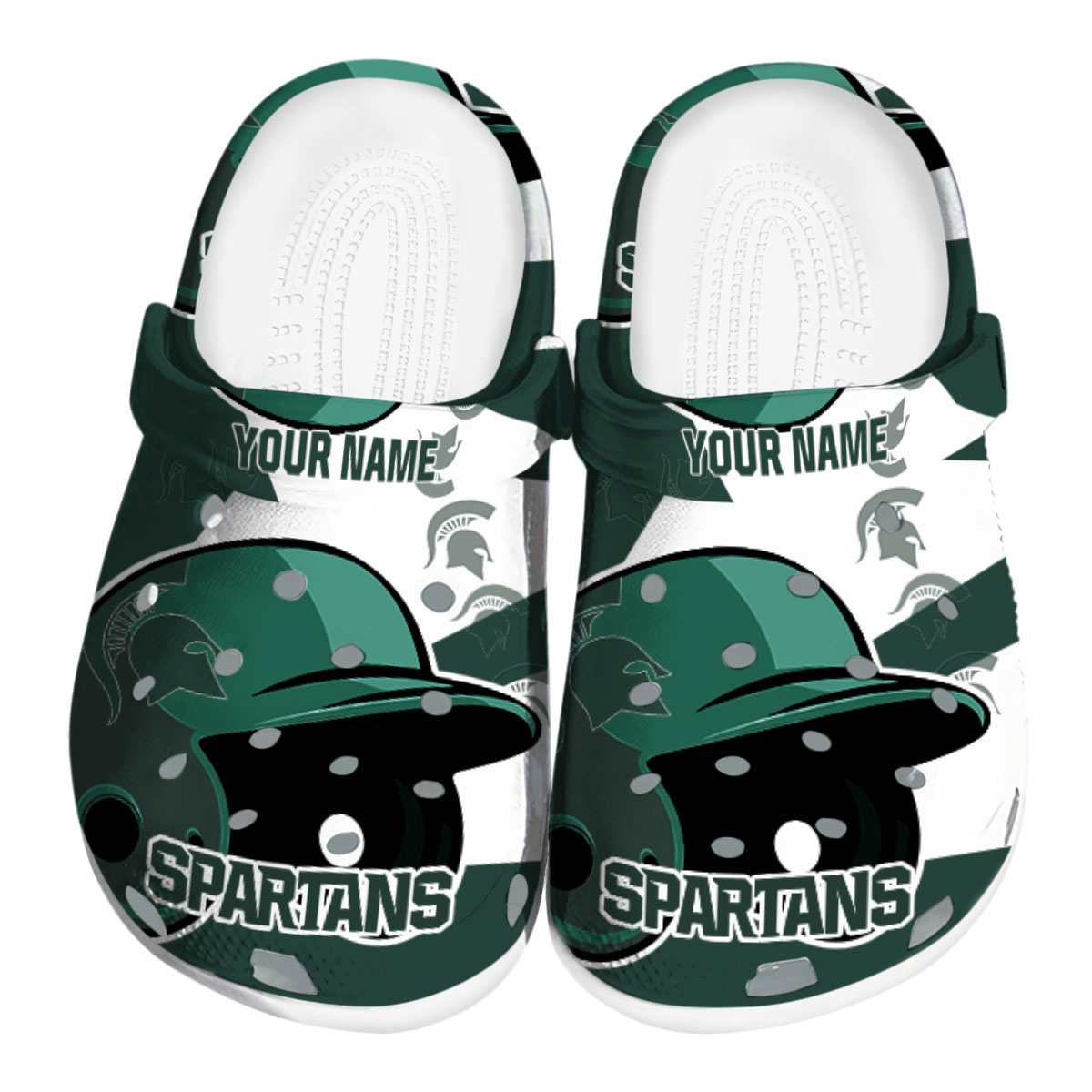 Michigan State Spartans NCAA Sport Crocs Crocband Clogs Shoes Comfortable For Men Women and Kids