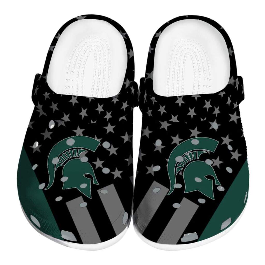 Michigan State Spartans Stellar Stripes Theme ClogTVC180131