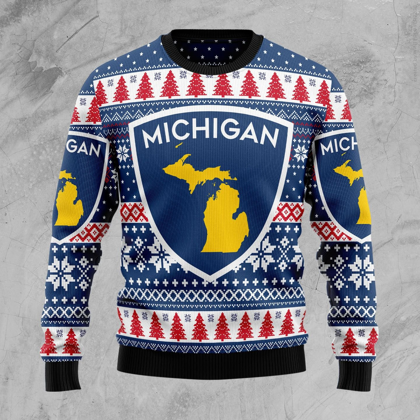 Michigan State Ugly Christmas Sweater Adult 3D Funny Matching for family