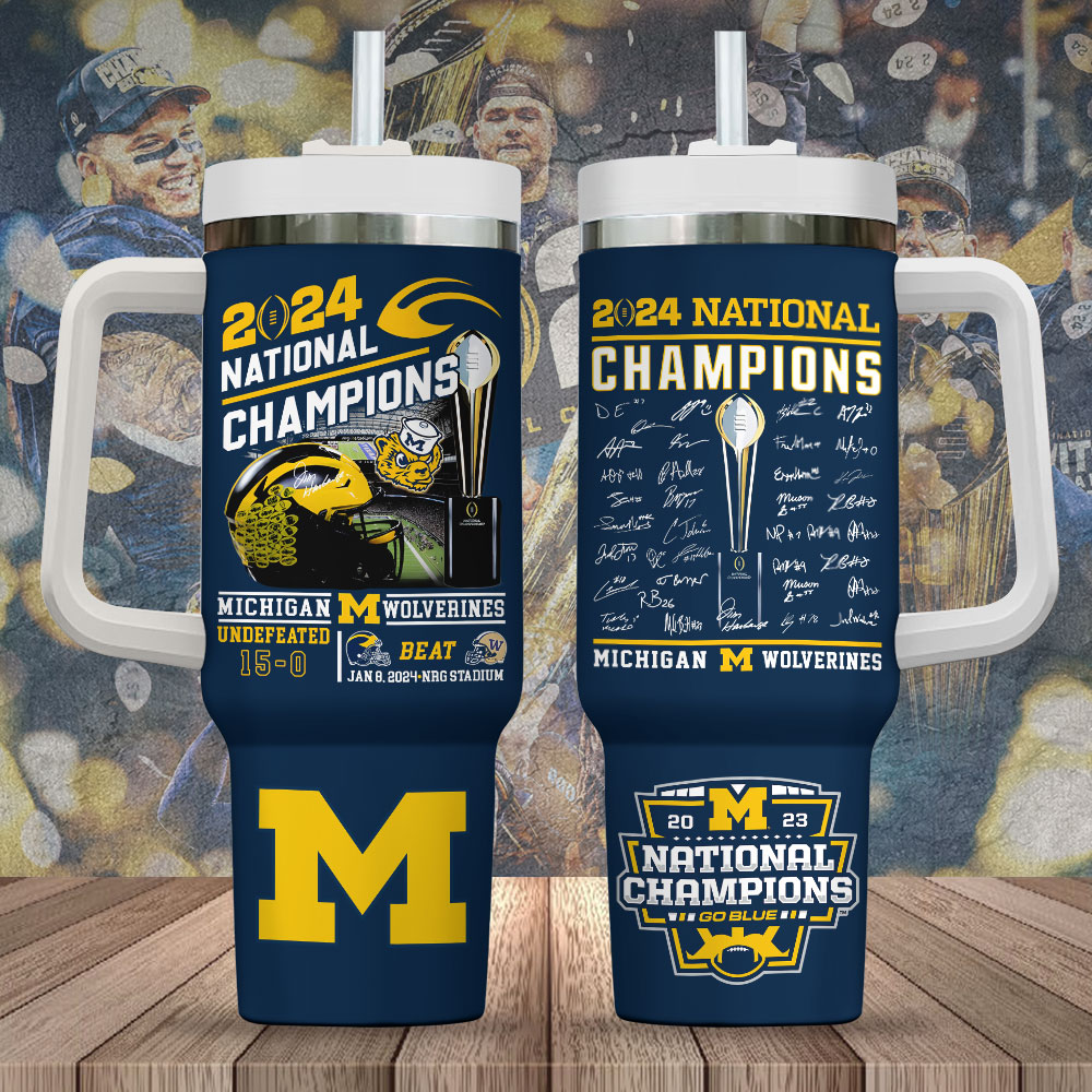 Michigan Wolverines Football NCAA Custom Stanley Cup 40 oz 30 oz Tumbler With HandleTVC2301721