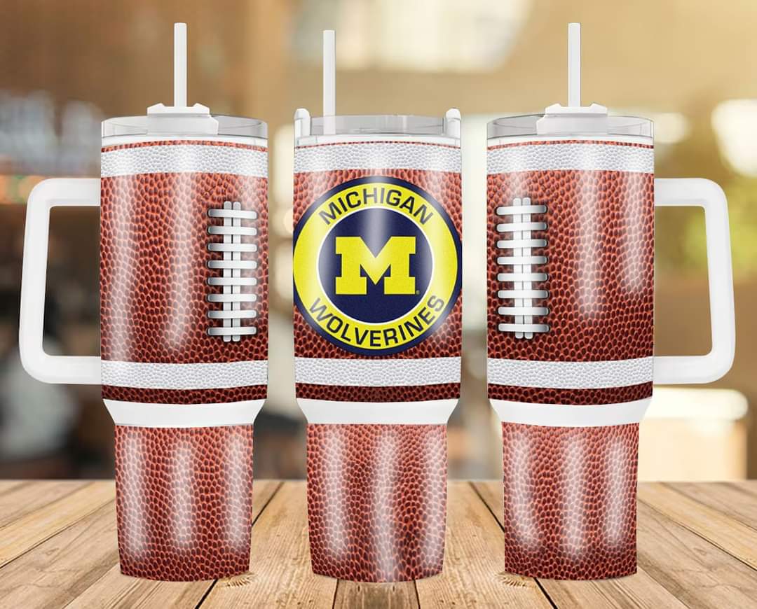 Michigan Wolverines Football Team NCAA Custom Stanley Cup 40 oz 30 oz Tumbler With HandleTVC2301232