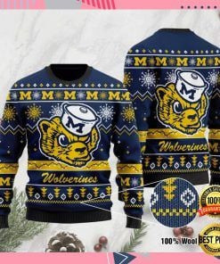 Michigan Wolverines Football Ugly Christmas Sweater Adult 3D Funny Matching for family