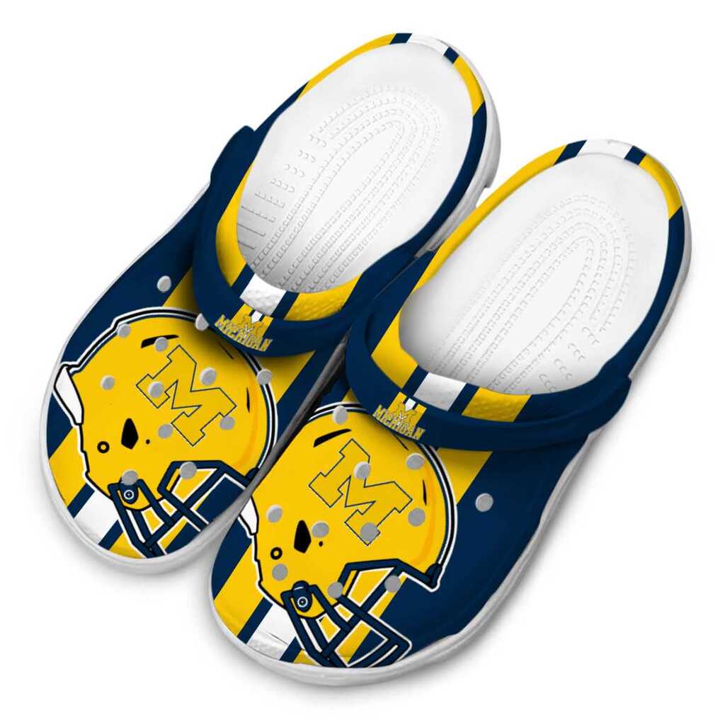 Michigan Wolverines Helmet Stripes ClogTVC180110 - Image 4