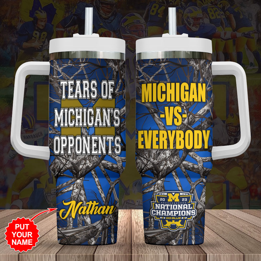 Michigan Wolverines NCAA Custom Stanley Cup 40 oz 30 oz Tumbler With HandleTVC2301847