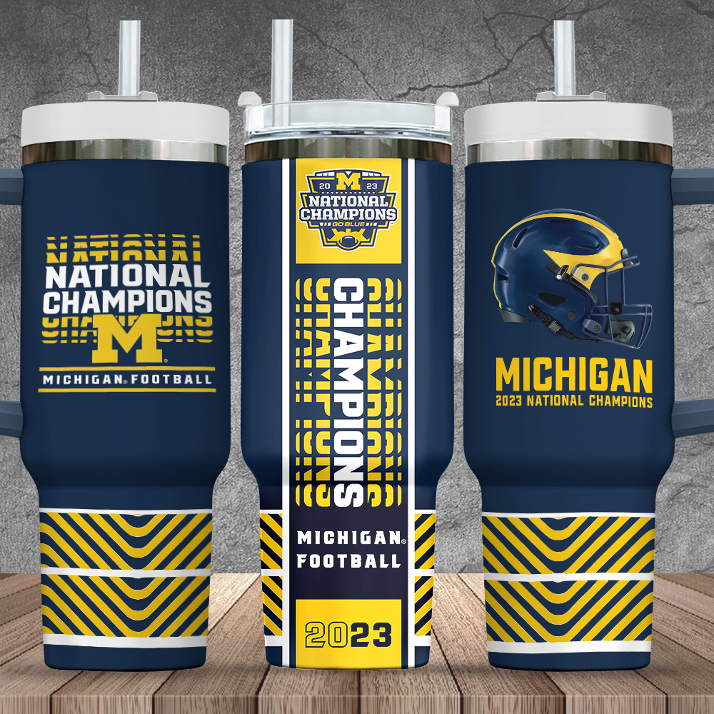 Michigan Wolverines NCAA Custom Stanley Cup 40 oz 30 oz Tumbler With HandleTVC2301847