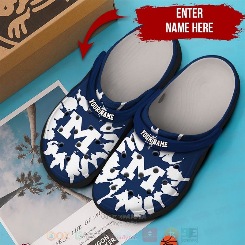 Michigan Wolverines NCAA Sport Crocs Crocband Clogs Shoes Comfortable For Men Women and Kids