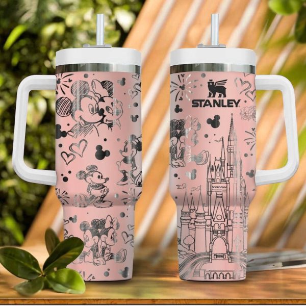 Mickey & Minnie Mouse Disney Cartoon Custom Stanley Cup 40 oz 30 oz Tumbler With HandleTVC2301257
