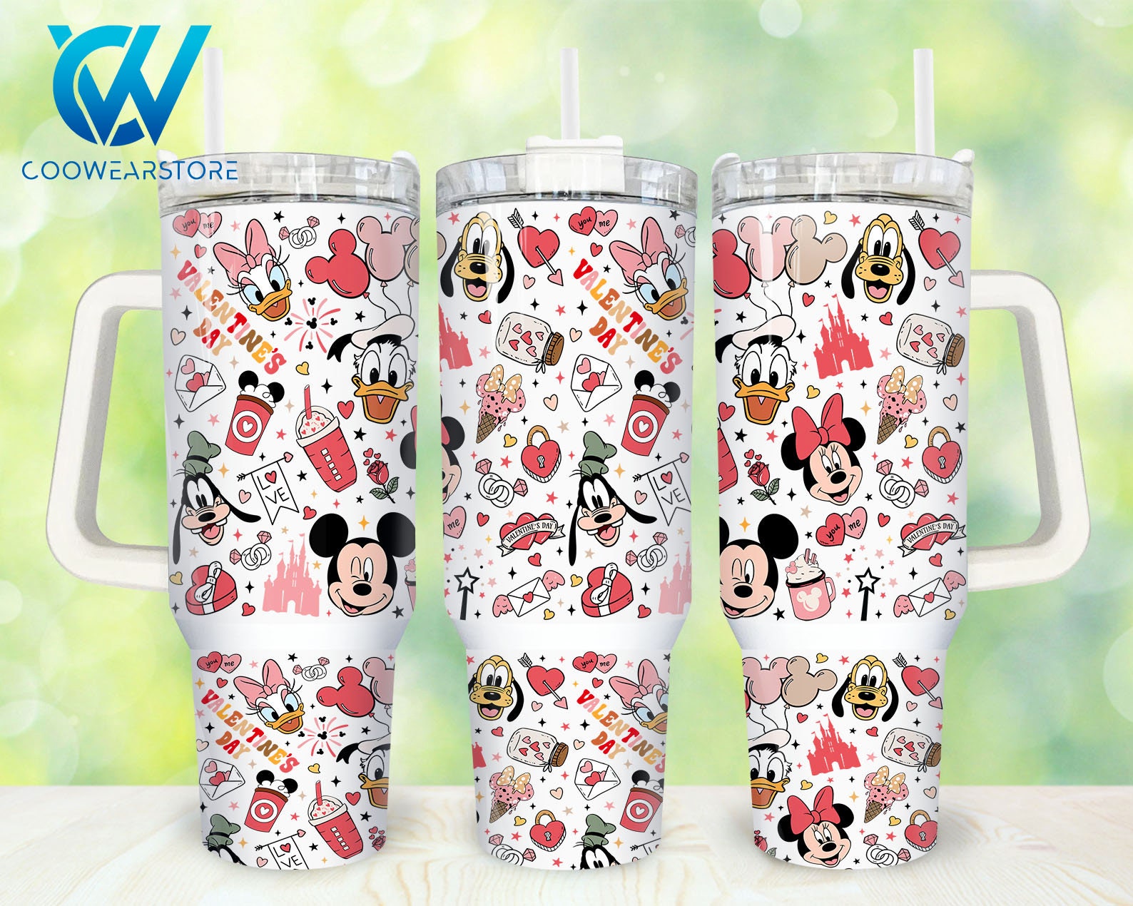 Mickey And Friends Disney Cartoon Custom Stanley Cup 40 oz 30 oz Tumbler With HandleTVC2301858