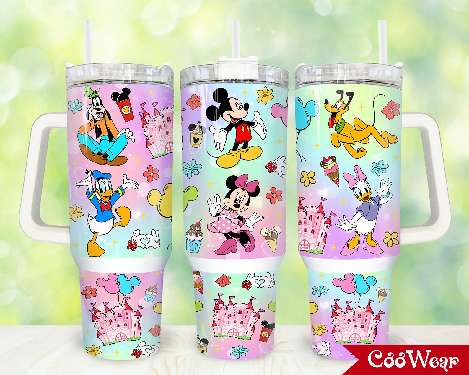 Mickey And Friends Disney Cartoon Custom Stanley Cup 40 oz 30 oz Tumbler With HandleTVC2301861