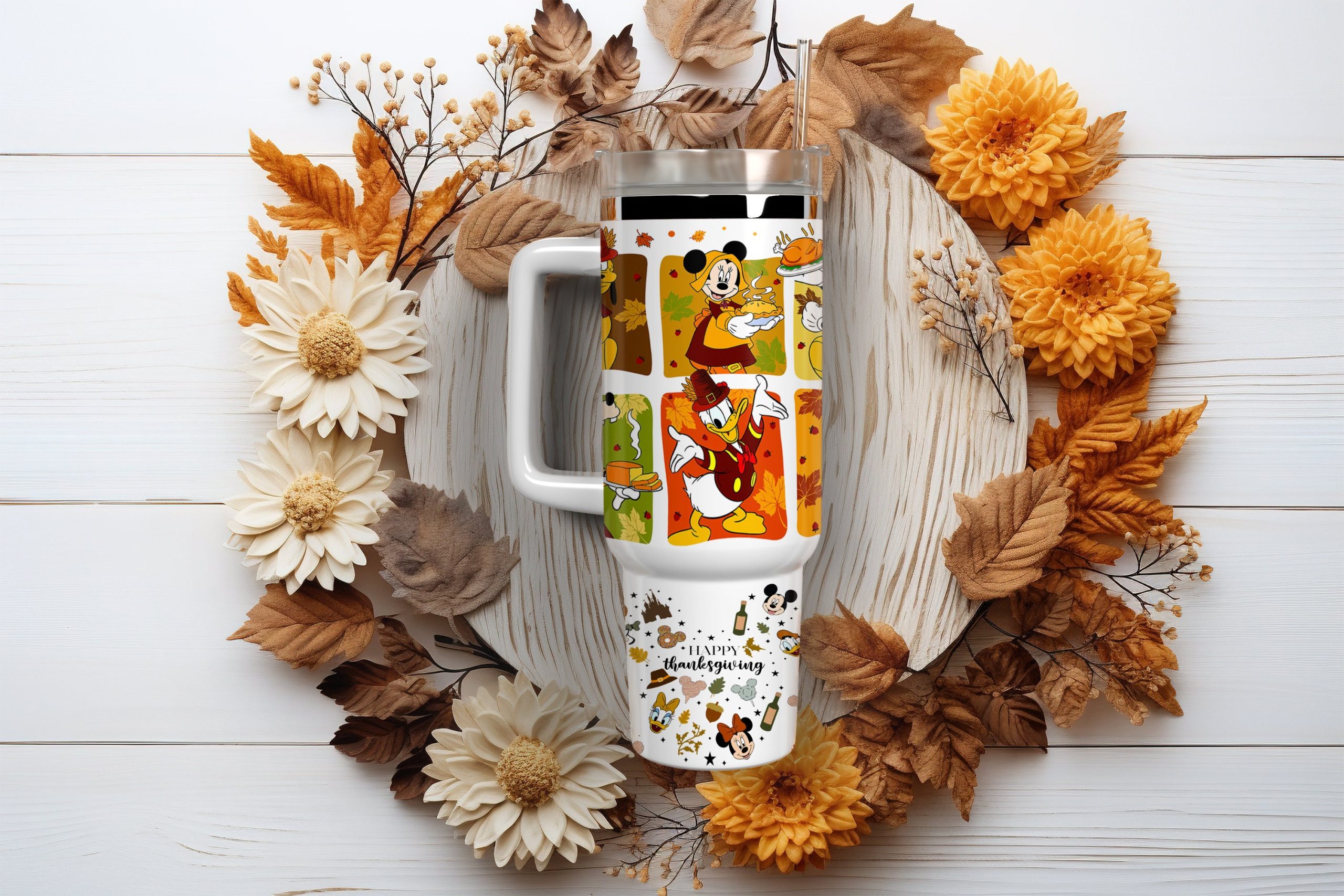 Mickey And Friends Disney Cartoon Custom Stanley Cup 40 oz 30 oz Tumbler With HandleTVC2301885