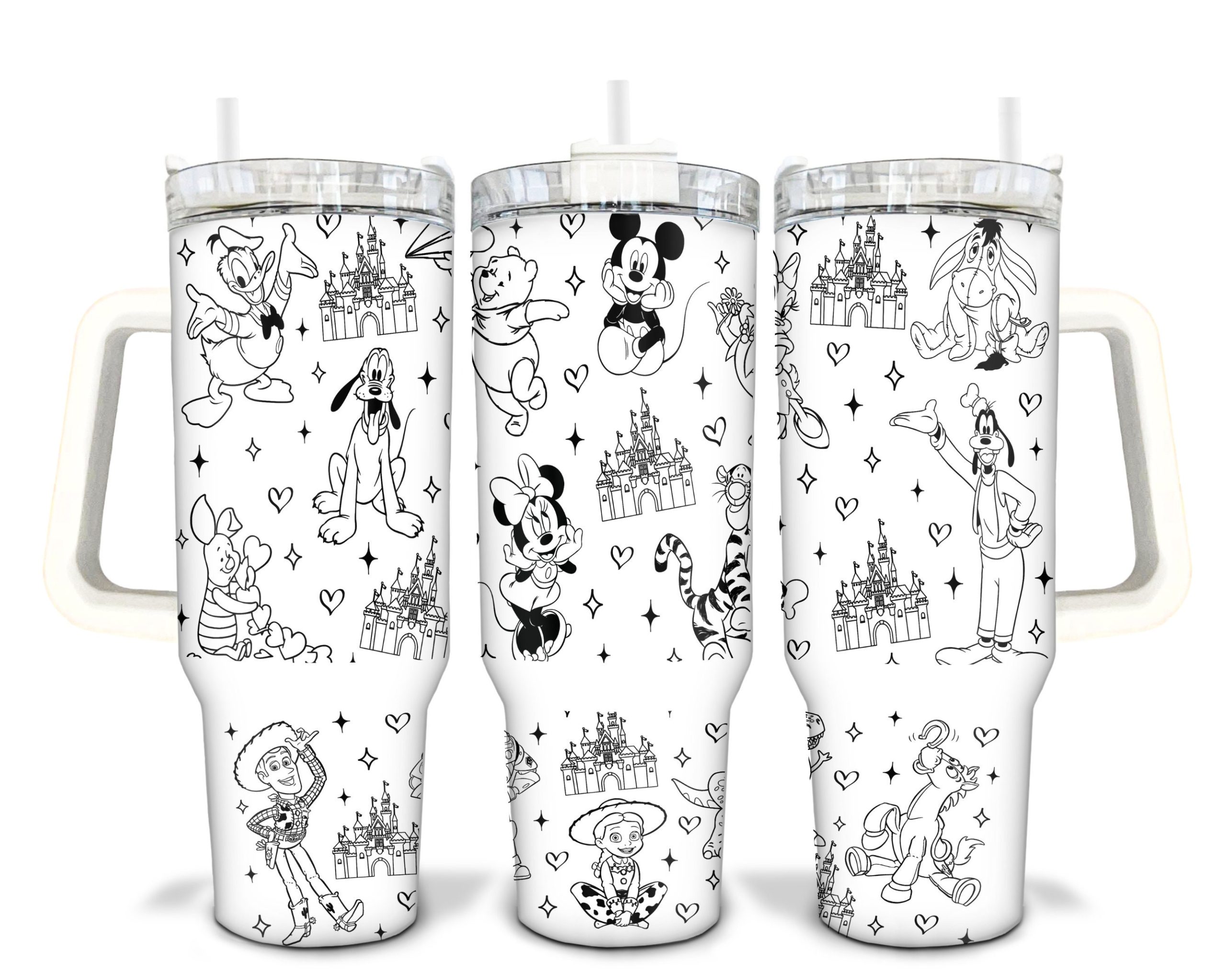 Mickey And Friends Disney Cartoon Custom Stanley Cup 40 oz 30 oz Tumbler With HandleTVC2301906