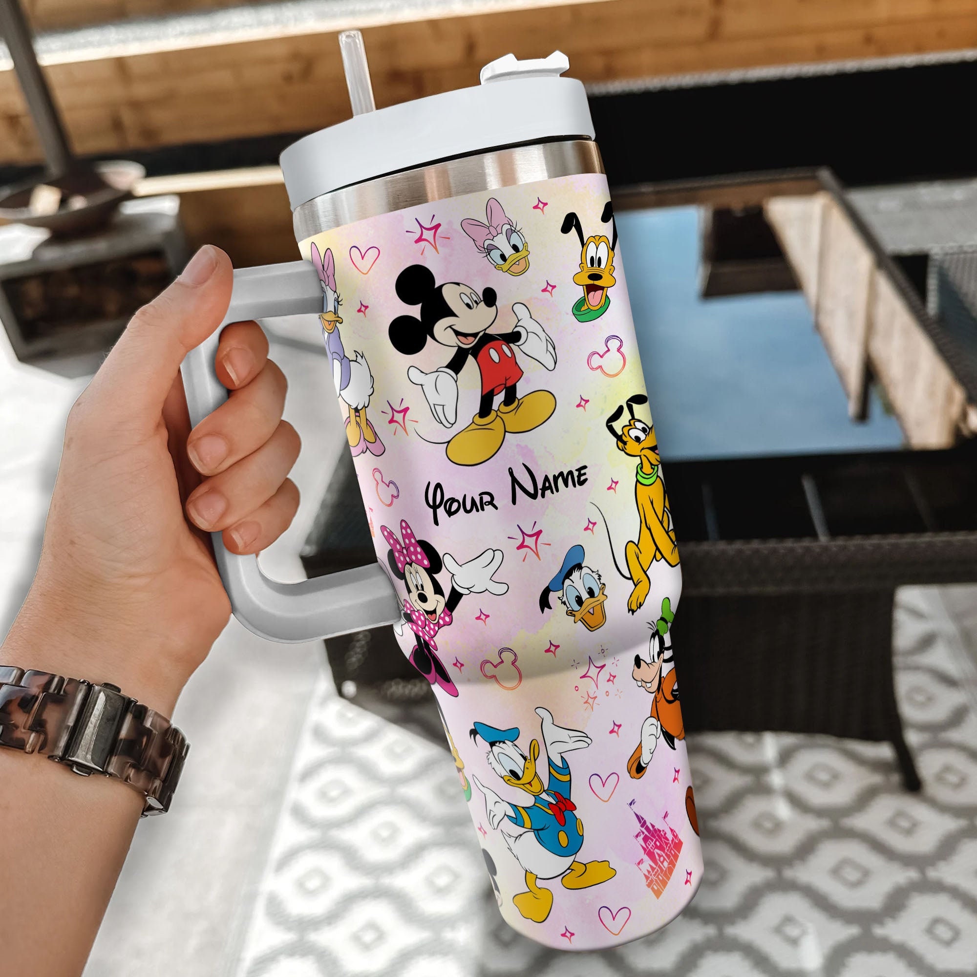 Mickey And Friends Disney Cartoon Custom Stanley Cup 40 oz 30 oz Tumbler With HandleTVC2301974