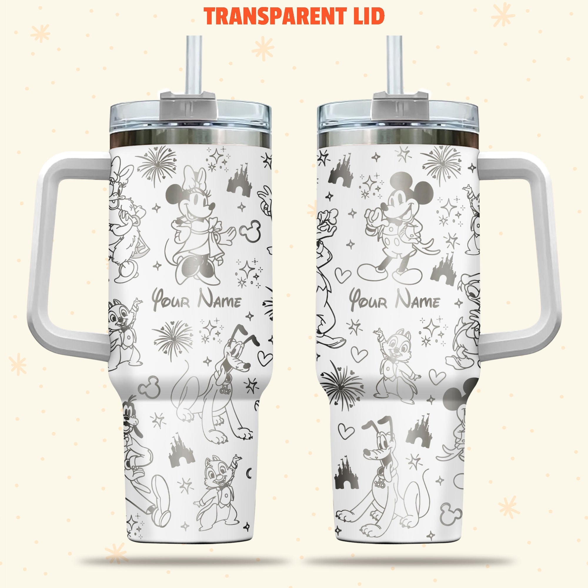 Mickey And Friends Disney Cartoon Custom Stanley Cup 40 oz 30 oz Tumbler With HandleTVC2301975