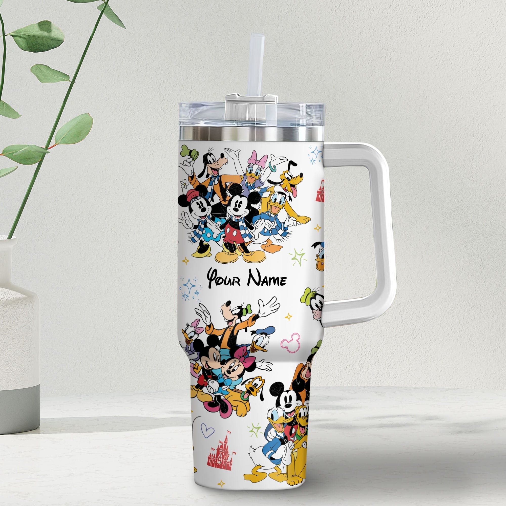 Mickey And Friends Disney Cartoon Custom Stanley Cup 40 oz 30 oz Tumbler With HandleTVC2301981