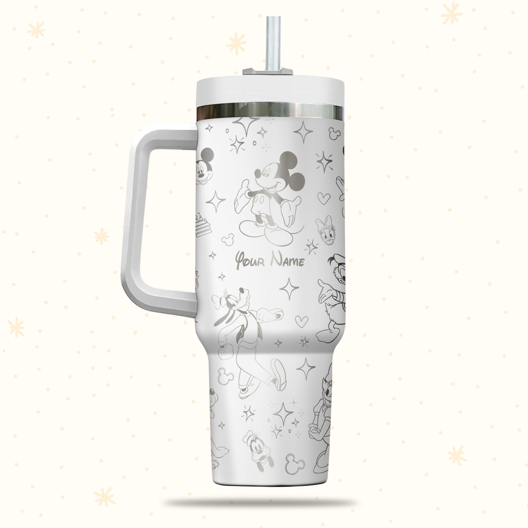 Mickey And Friends Disney Cartoon Custom Stanley Cup 40 oz 30 oz Tumbler With HandleTVC2301982