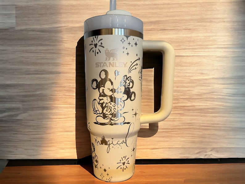 Mickey And Minnie Cartoon Custom Stanley Cup 40 oz 30 oz Tumbler With HandleTVC2301779