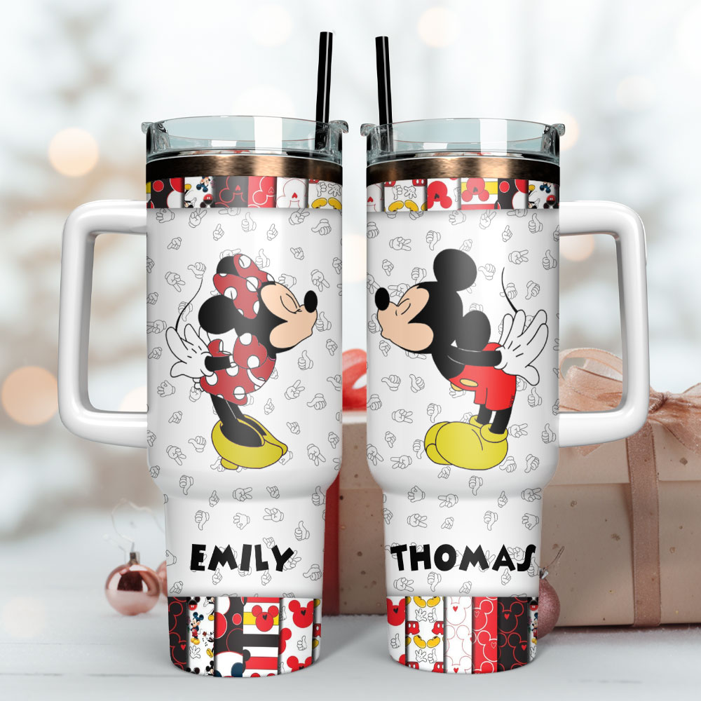 Mickey And Minnie Disney Cartoon Custom Stanley Cup 40 oz 30 oz Tumbler With HandleTVC2301250