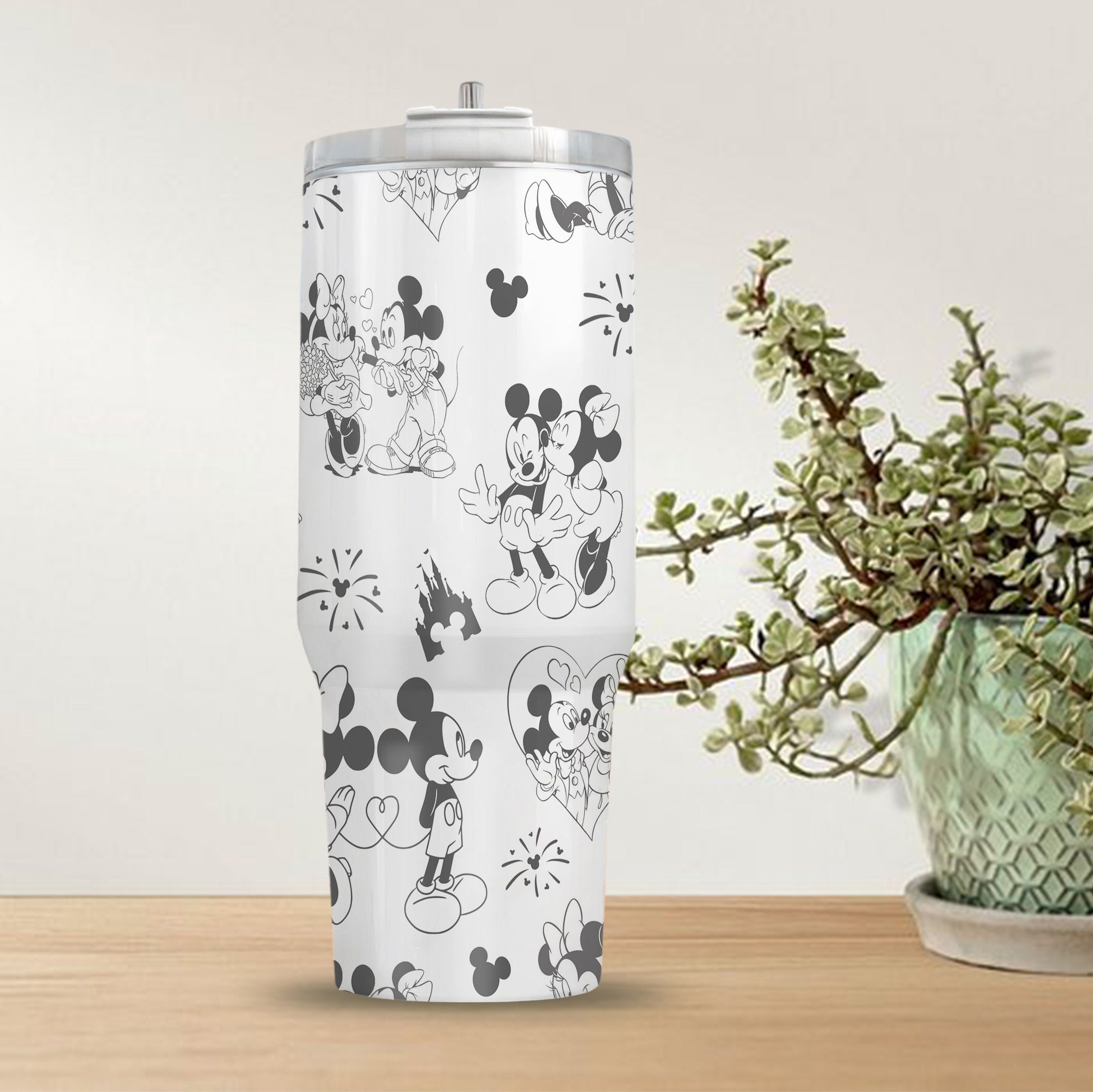 Mickey And Minnie Mouse Couple Disney Cartoon Custom Stanley Cup 40 oz 30 oz Tumbler With HandleTVC2301972 - Image 3