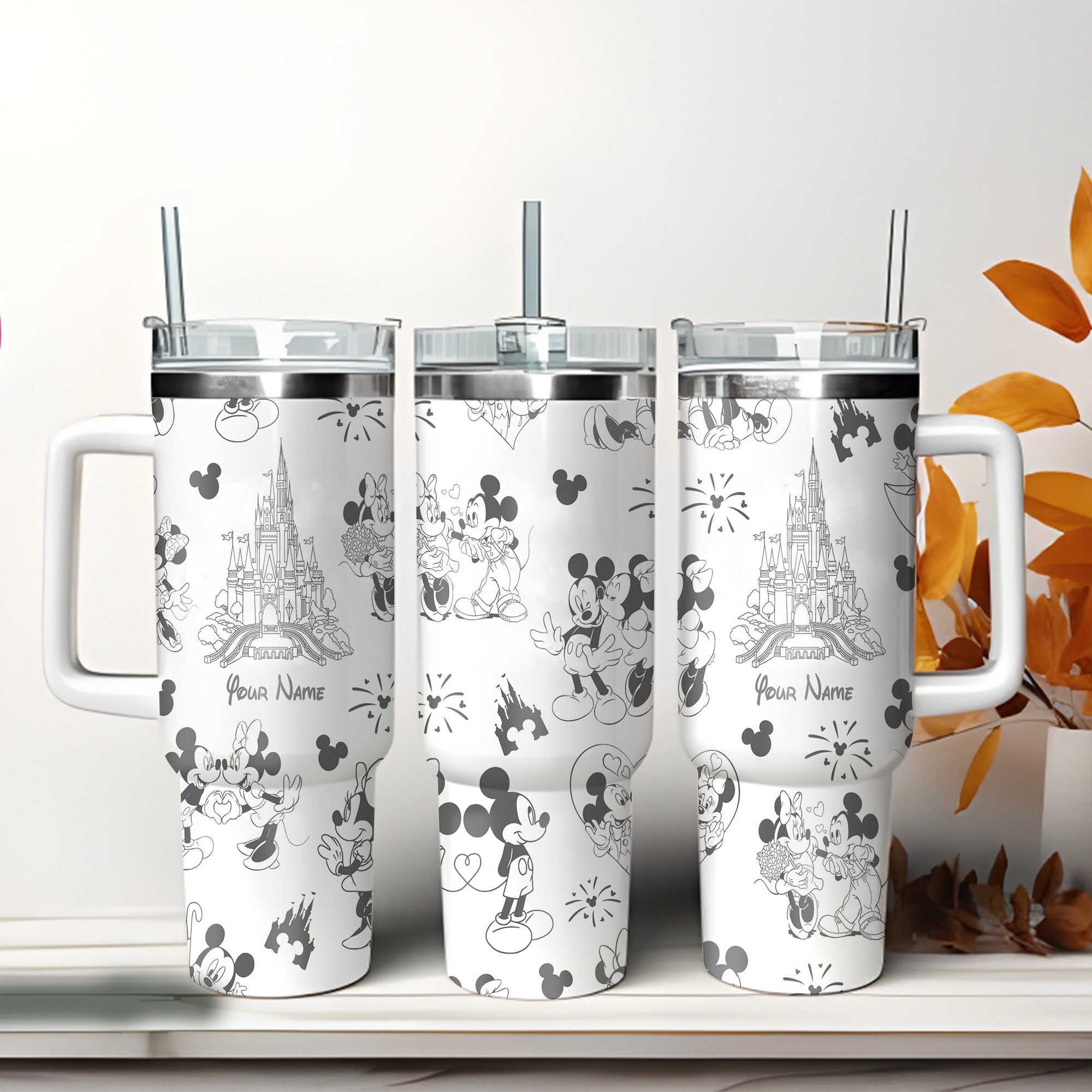 Mickey And Minnie Mouse Couple Disney Cartoon Custom Stanley Cup 40 oz 30 oz Tumbler With HandleTVC2301972