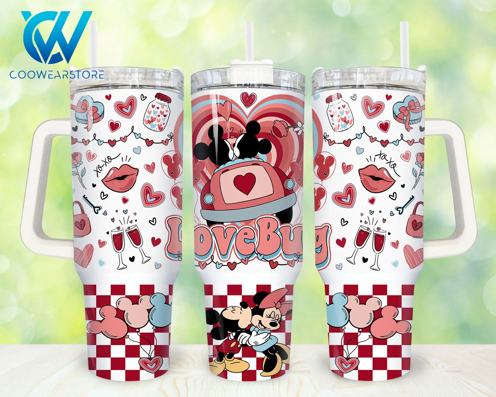 Mickey And Minnie Mouse Disney Cartoon Custom Stanley Cup 40 oz 30 oz Tumbler With HandleTVC2301858