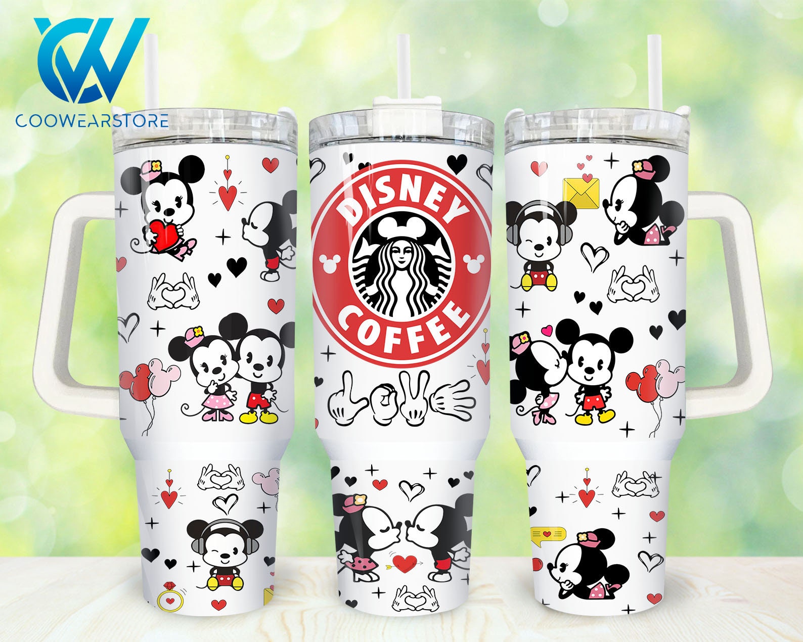 Mickey And Minnie Mouse Disney Cartoon Custom Stanley Cup 40 oz 30 oz Tumbler With HandleTVC2301859