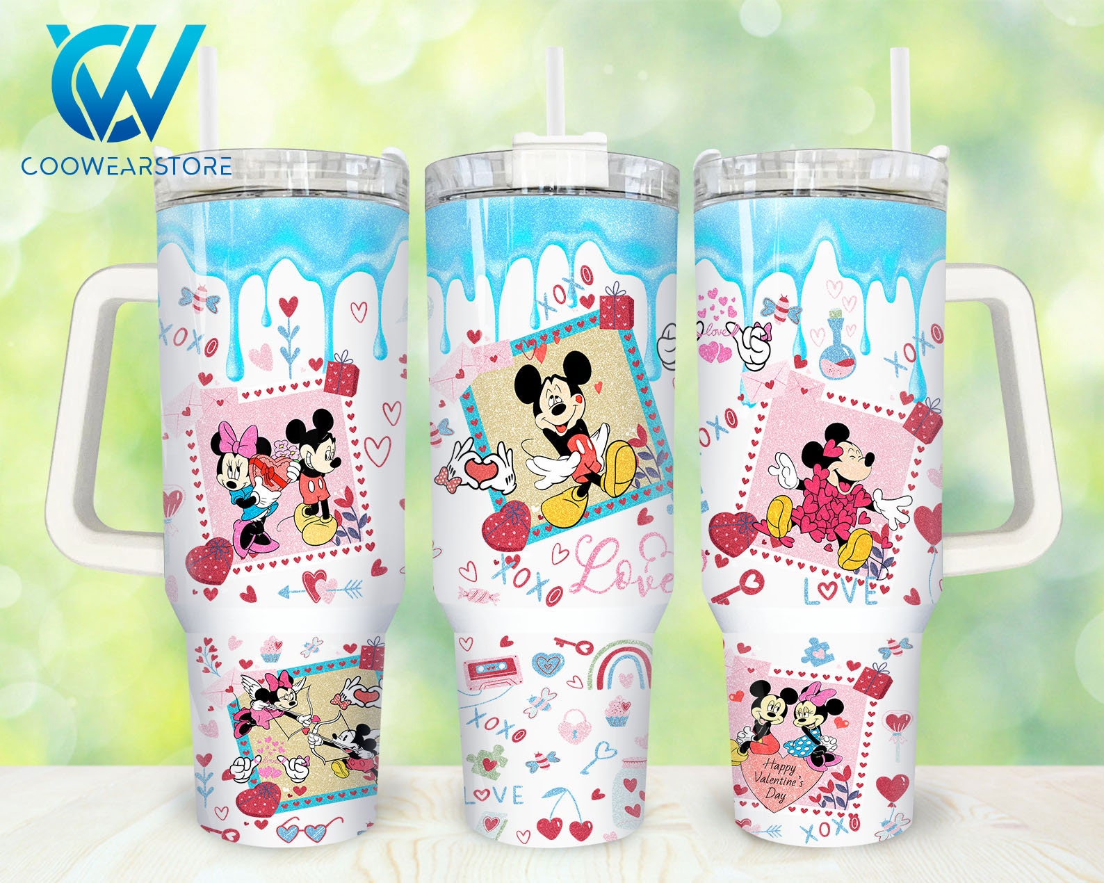 Mickey And Minnie Mouse Disney Cartoon Custom Stanley Cup 40 oz 30 oz Tumbler With HandleTVC2301859