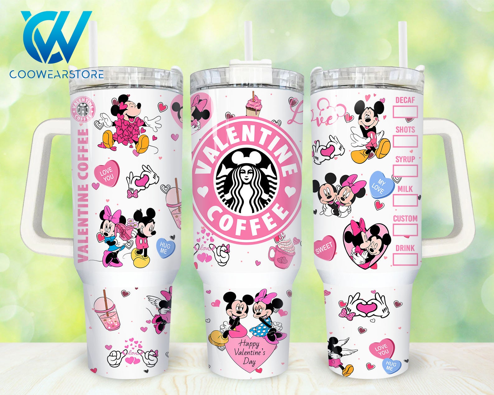 Mickey And Minnie Mouse Disney Cartoon Custom Stanley Cup 40 oz 30 oz Tumbler With HandleTVC2301861