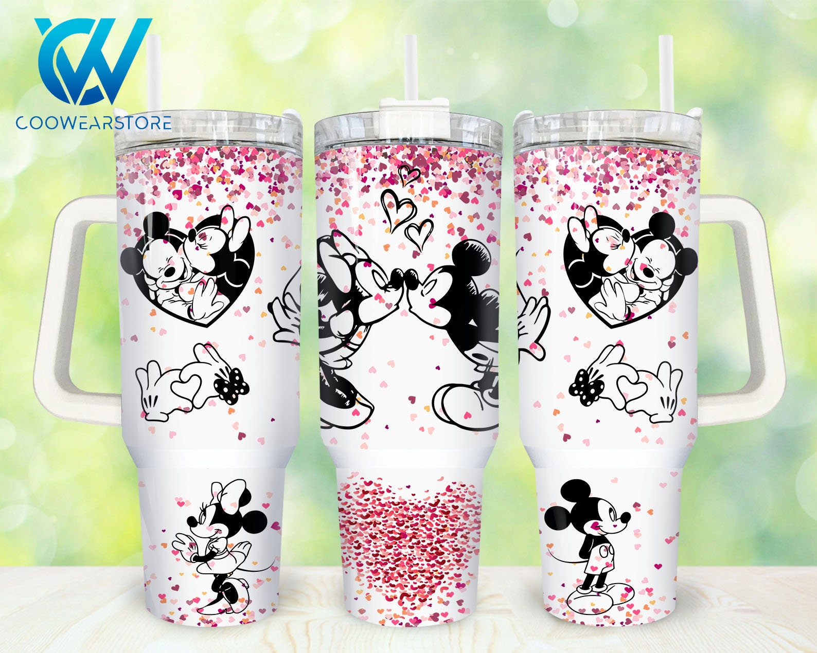 Mickey And Minnie Mouse Disney Cartoon Custom Stanley Cup 40 oz 30 oz Tumbler With HandleTVC2301869