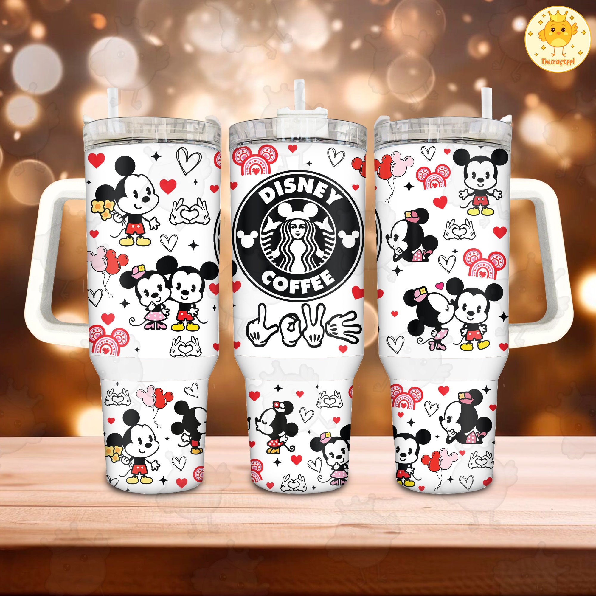 Mickey And Minnie Mouse Disney Cartoon Custom Stanley Cup 40 oz 30 oz Tumbler With HandleTVC2301890