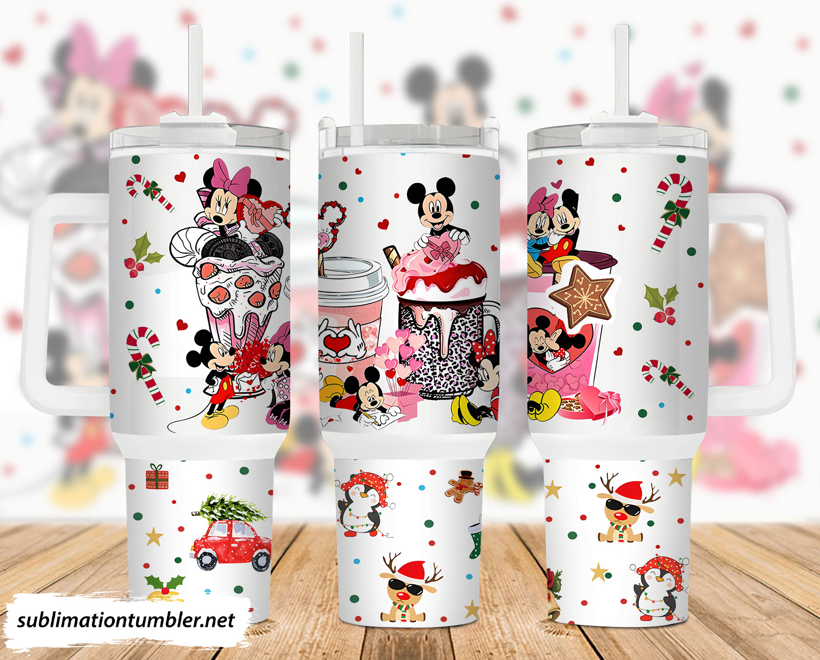 Mickey And Minnie Mouse Disney Cartoon Custom Stanley Cup 40 oz 30 oz Tumbler With HandleTVC2301898