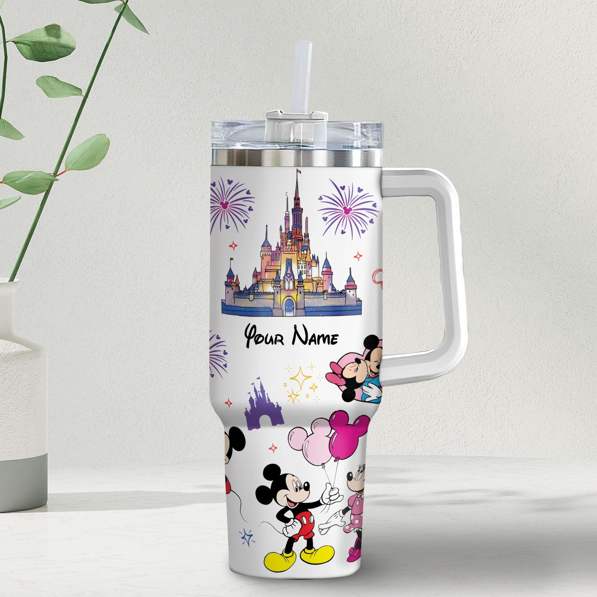 Mickey And Minnie Mouse Disney Cartoon Custom Stanley Cup 40 oz 30 oz Tumbler With HandleTVC2301980
