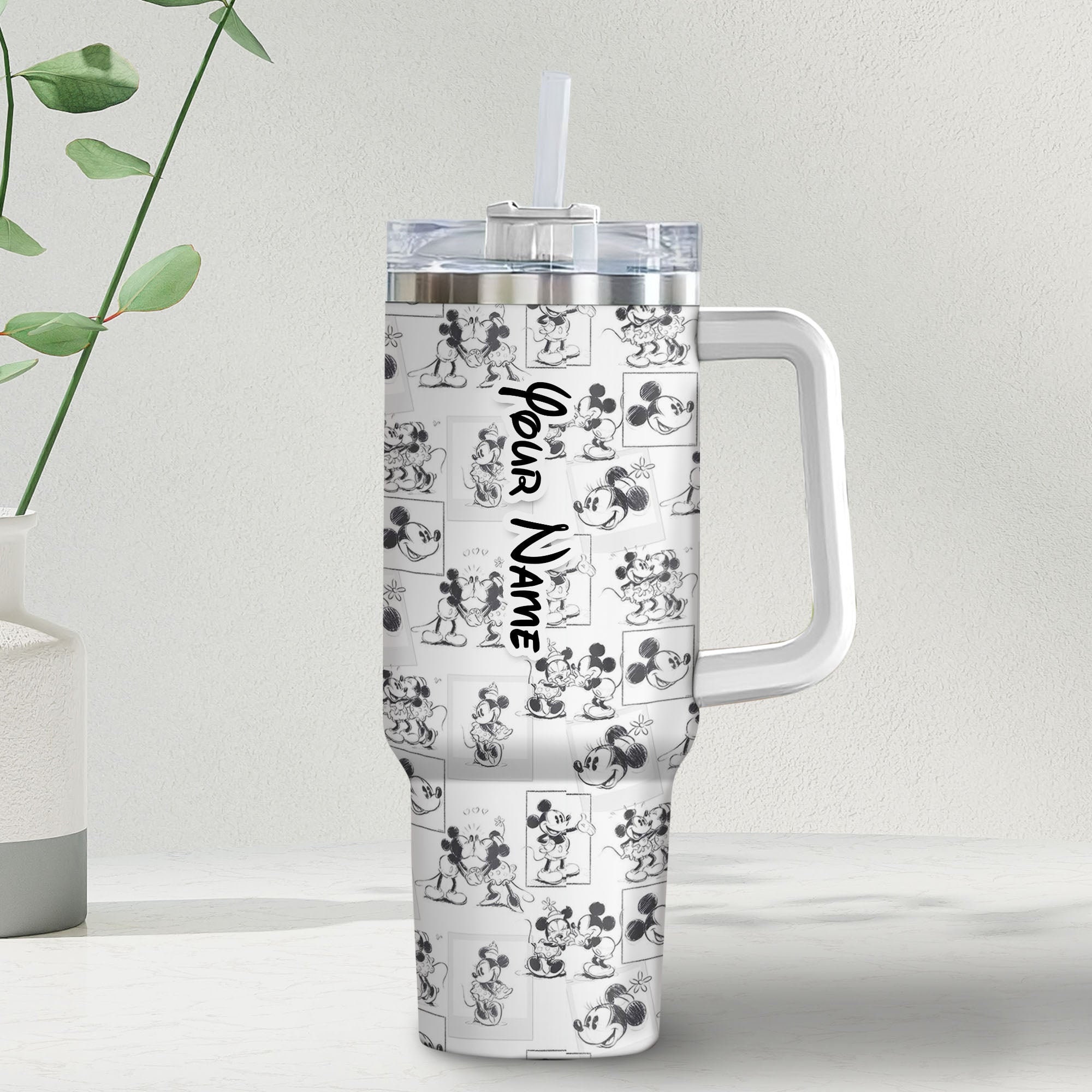 Mickey And Minnie Mouse Disney Cartoon Custom Stanley Cup 40 oz 30 oz Tumbler With HandleTVC2301982