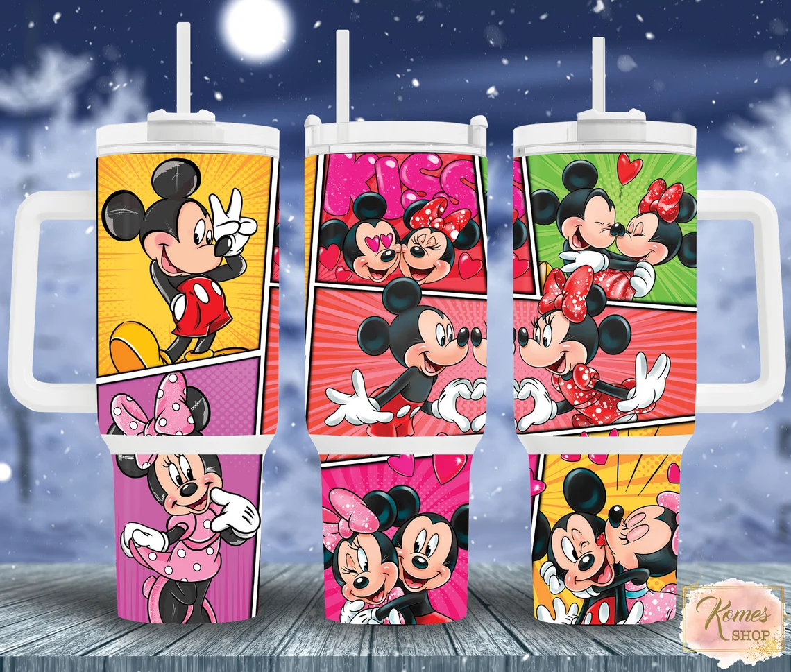 Mickey And Minnie Mouse Disney Cartoon Custom Stanley Cup 40 oz 30 oz Tumbler With HandleTVC2301983