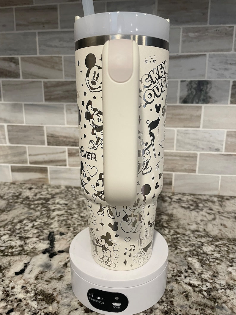 Mickey And Minnie With Castle Cartoon Custom Stanley Cup 40 oz 30 oz Tumbler With HandleTVC2301778 - Image 4