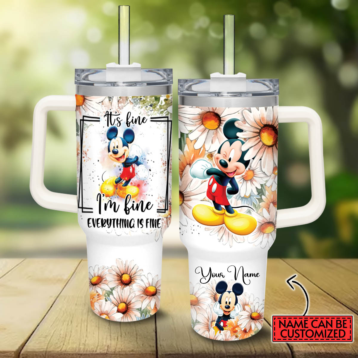 Mickey Mouse And Friends Cartoon Custom Stanley Cup 40 oz 30 oz Tumbler With HandleTVC2301808