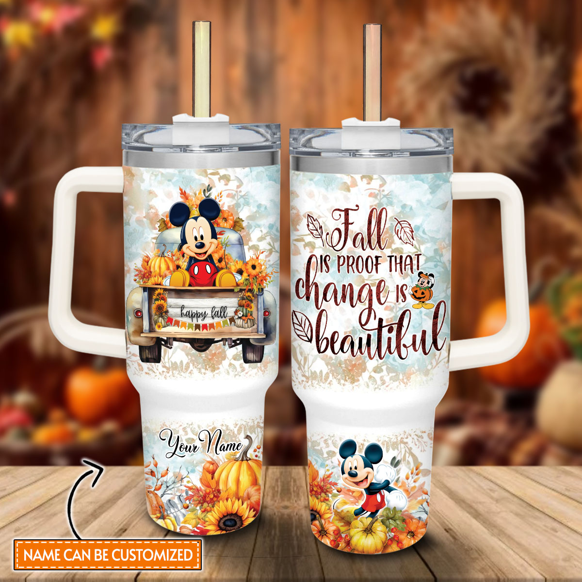 Mickey Mouse And Friends Cartoon Custom Stanley Cup 40 oz 30 oz Tumbler With HandleTVC2301816