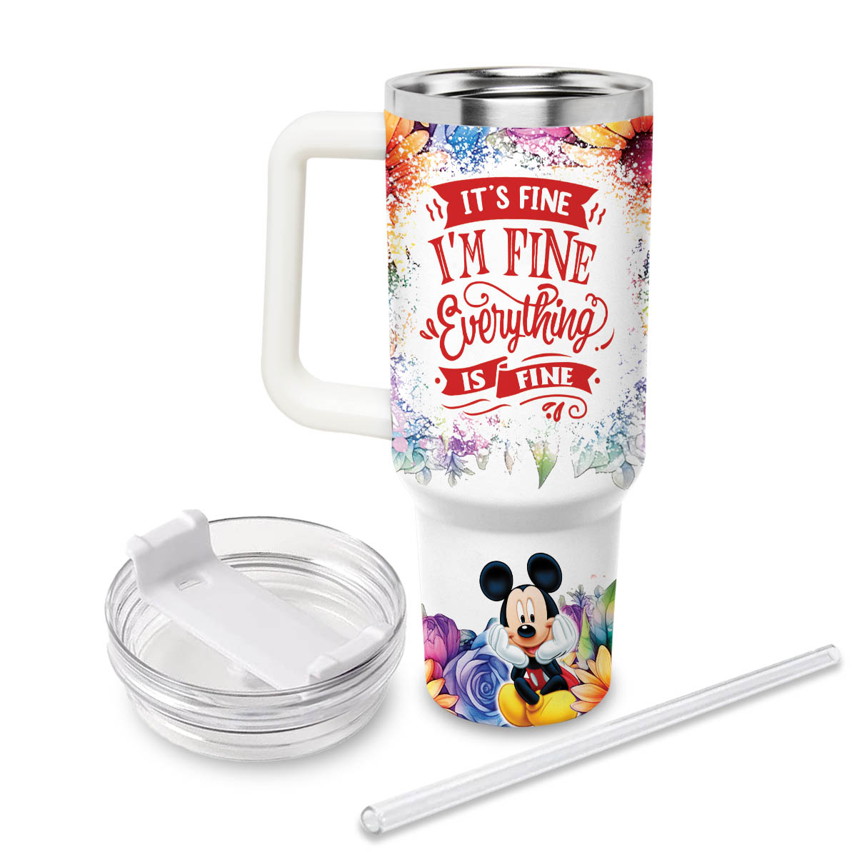 Mickey Mouse And Friends Cartoon Custom Stanley Cup 40 oz 30 oz Tumbler With HandleTVC2301825 - Image 2