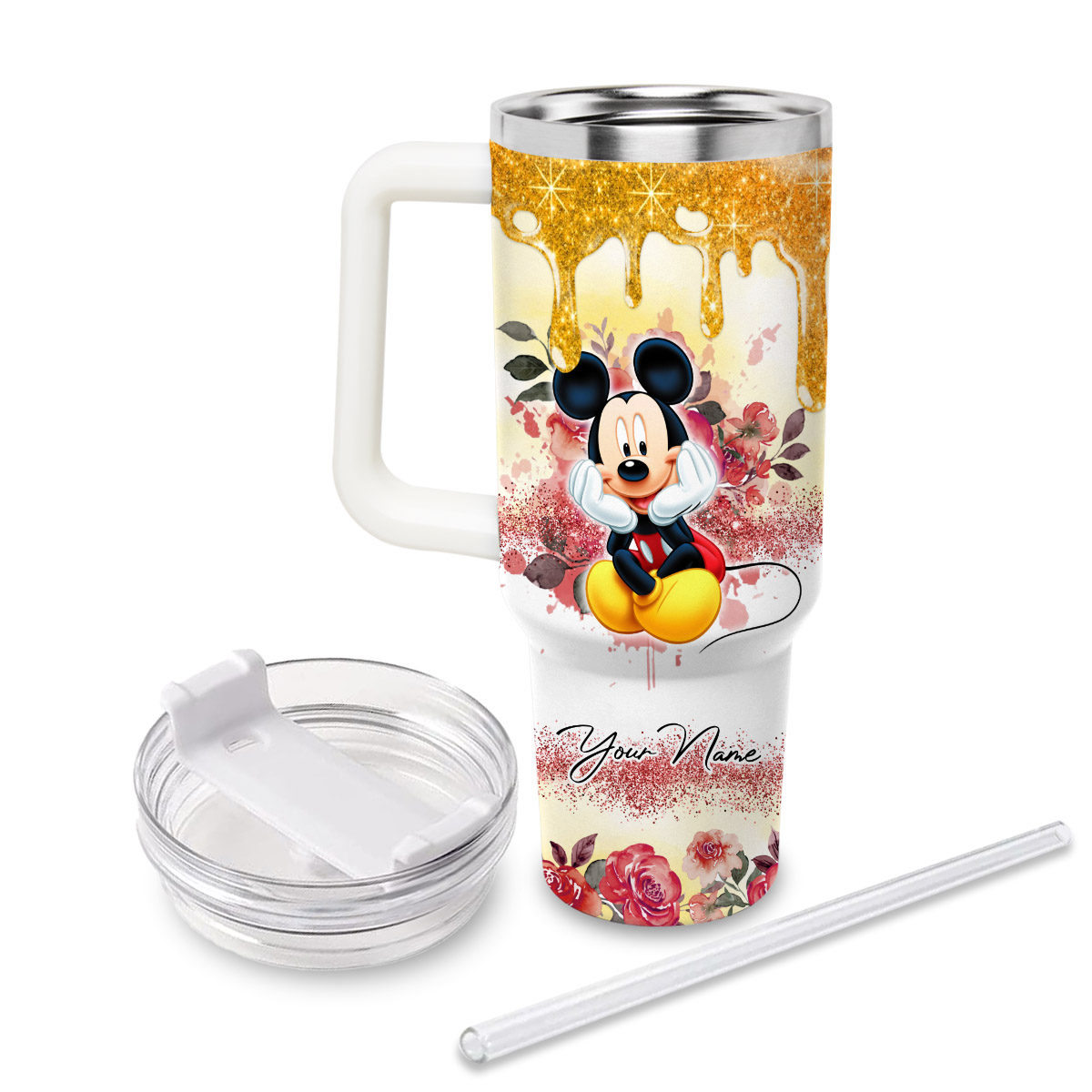 Mickey Mouse And Friends Cartoon Custom Stanley Cup 40 oz 30 oz Tumbler With HandleTVC2301829 - Image 2