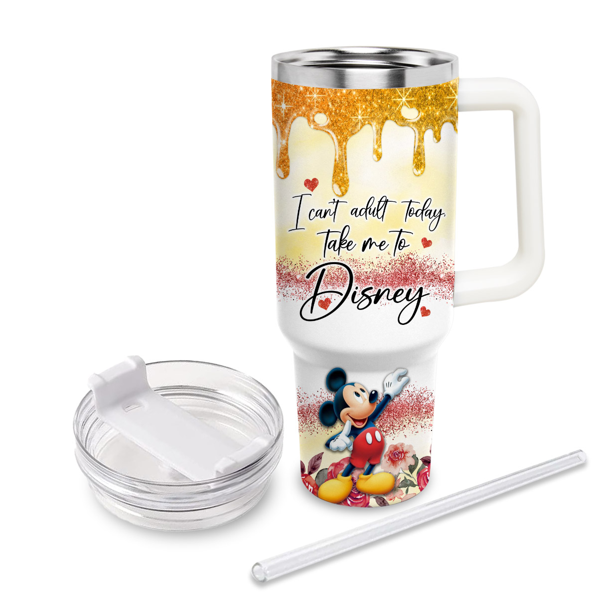 Mickey Mouse And Friends Cartoon Custom Stanley Cup 40 oz 30 oz Tumbler With HandleTVC2301829 - Image 3