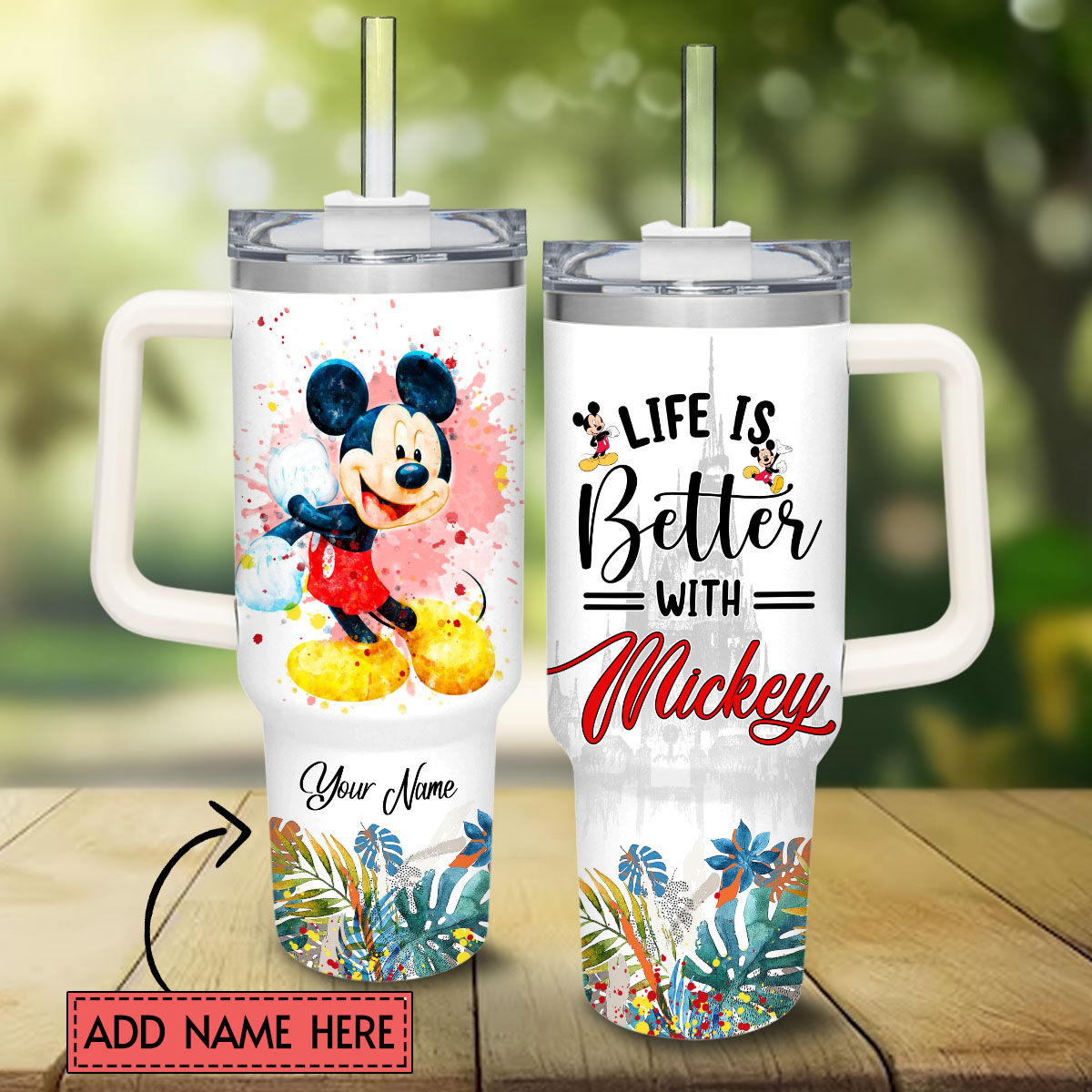 Mickey Mouse And Friends Cartoon Custom Stanley Cup 40 oz 30 oz Tumbler With HandleTVC2301829