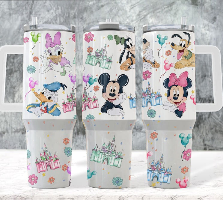 Mickey Mouse And Friends Disney Cartoon Custom Stanley Cup 40 oz 30 oz Tumbler With HandleTVC2301831