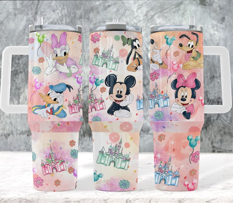 Mickey Mouse And Friends Disney Cartoon Custom Stanley Cup 40 oz 30 oz Tumbler With HandleTVC2301831