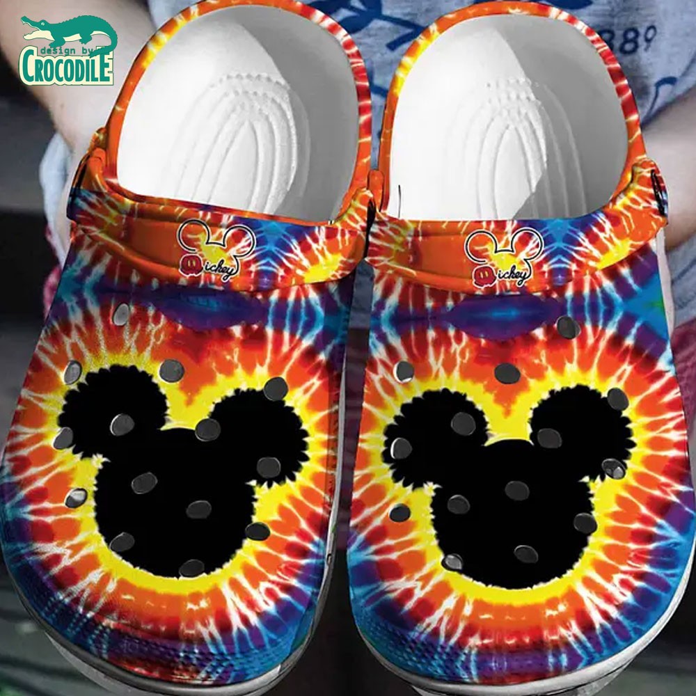 Mickey Mouse Cartoon Crocs Crocband Clogs Shoes Comfortable For Men Women and Kids
