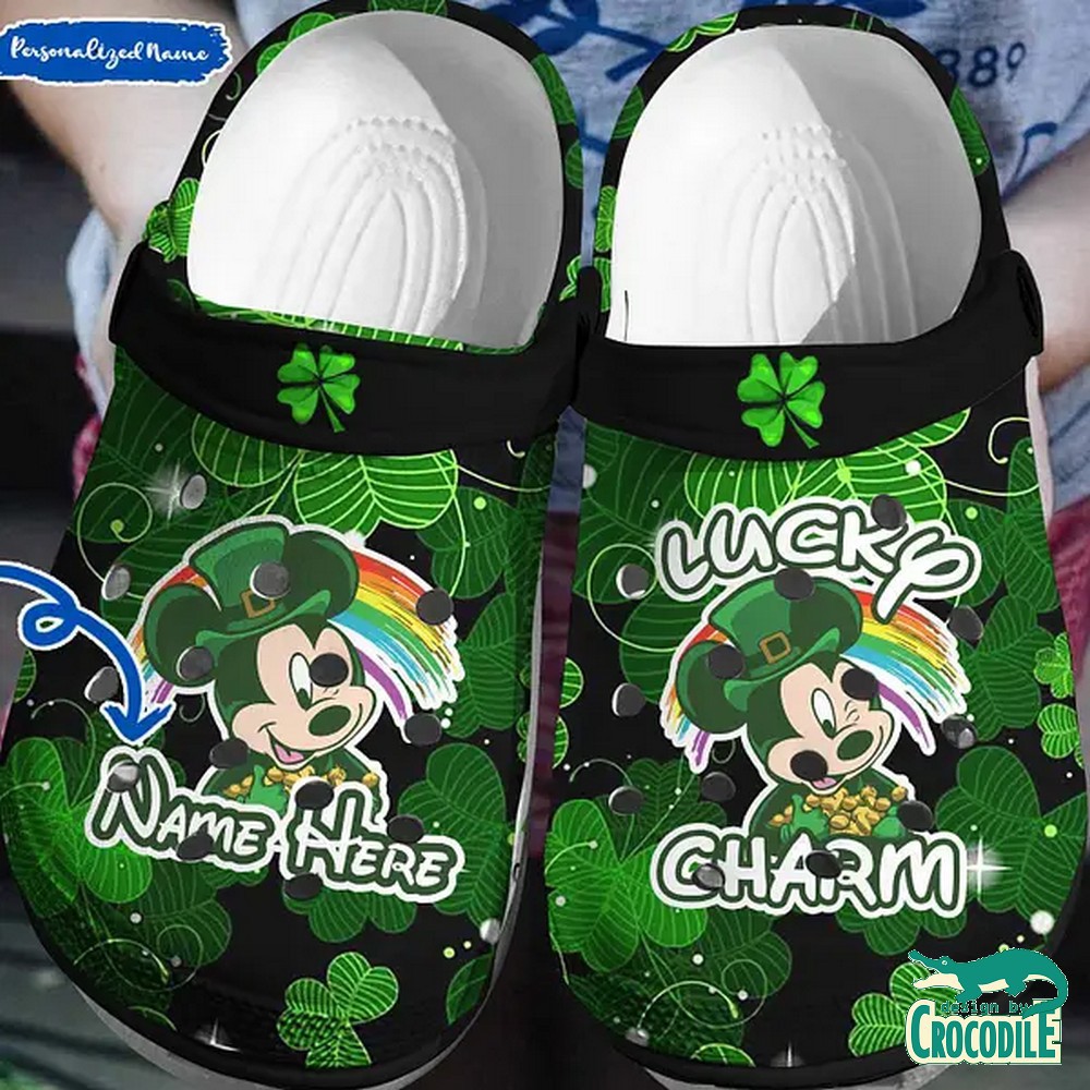 Mickey Mouse Cartoon Crocs Crocband Clogs Shoes Comfortable For Men Women and Kids