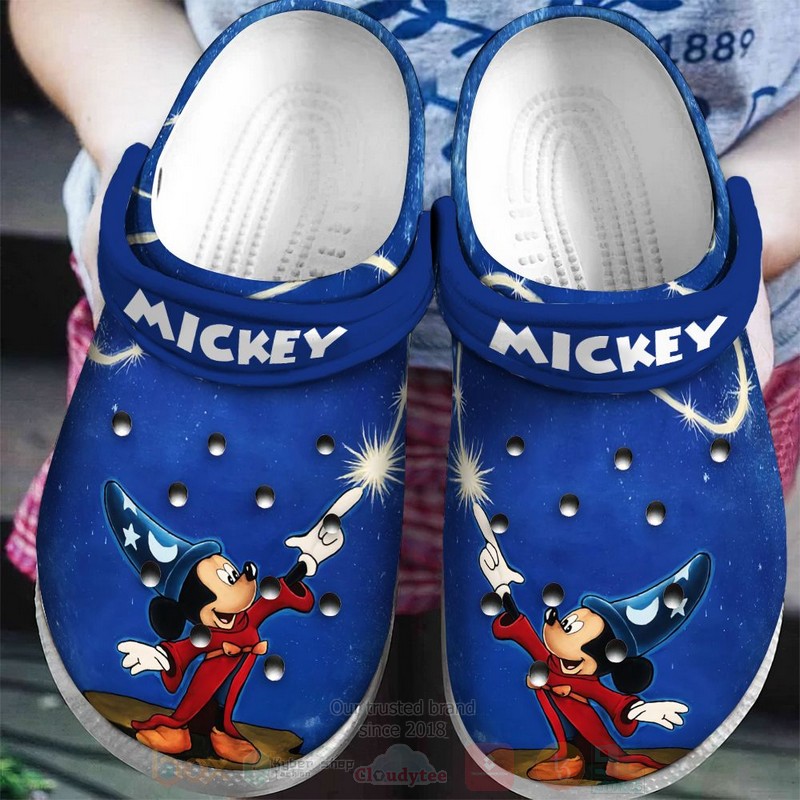Mickey Mouse Cartoon Crocs Crocband Clogs Shoes Comfortable For Men Women and Kids