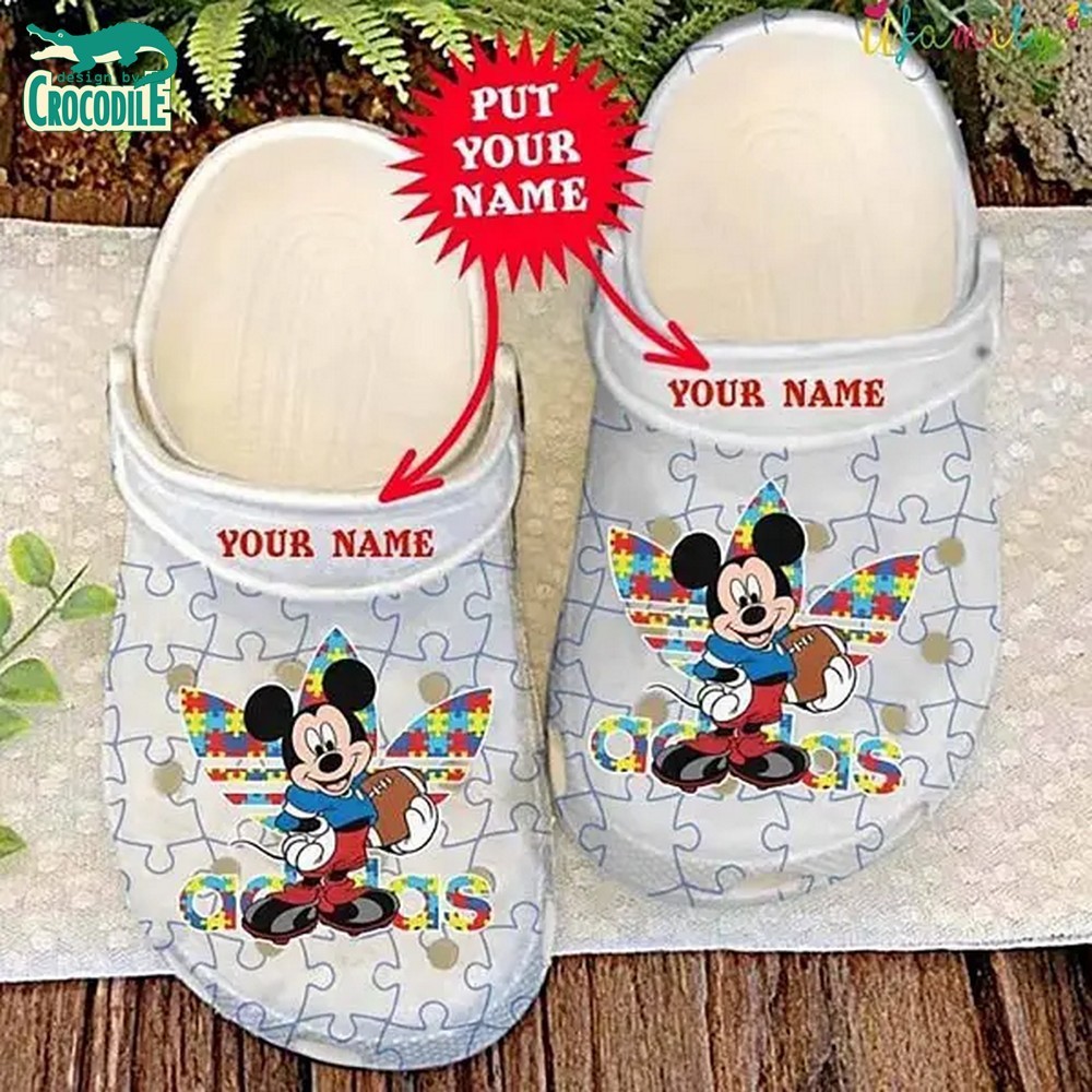 Mickey Mouse Cartoon Crocs Crocband Clogs Shoes Comfortable For Men Women and Kids