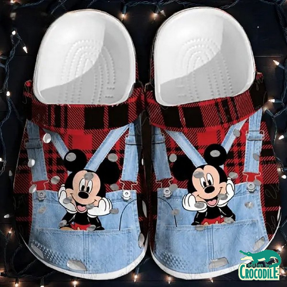 Mickey Mouse Cartoon Crocs Crocband Clogs Shoes Comfortable For Men Women and Kids