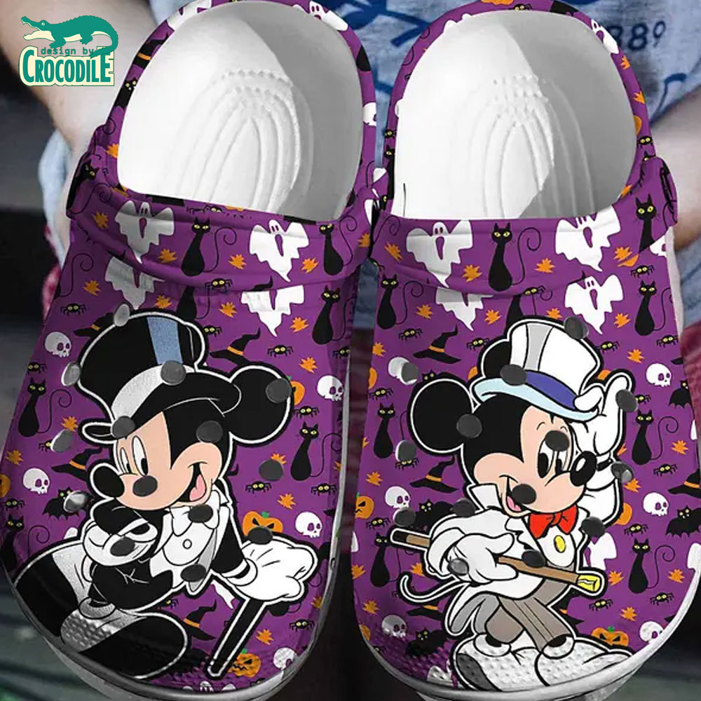 Mickey Mouse Cartoon Crocs Crocband Clogs Shoes Comfortable For Men Women and Kids